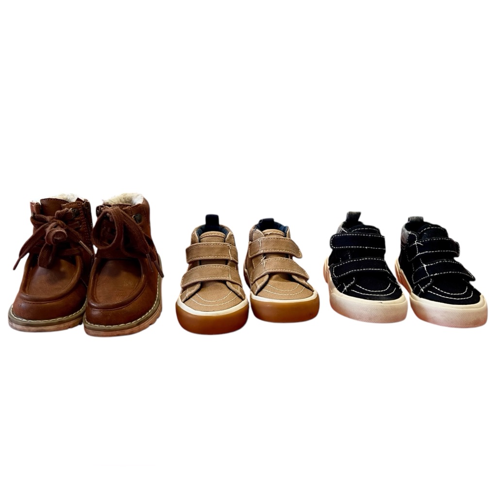 Euc - Toddler Boy Shoe Bundle - Size 5, Three Pair